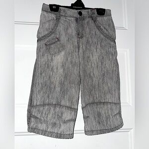 Krickets Straight leg grey jean long short/bermuda size 10 for boys